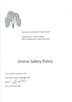 Online Safety Policy Sep 2021