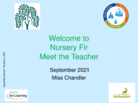 Parkside Meet the Teacher Nursery 2021
