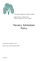Nursery Admissions Policy Sep 2023