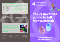 You’re never too young to talk mental health leaflet