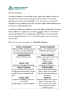 Year 1 Spring Homework
