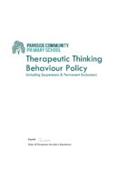 Therapeutic Thinking Behaviour Policy